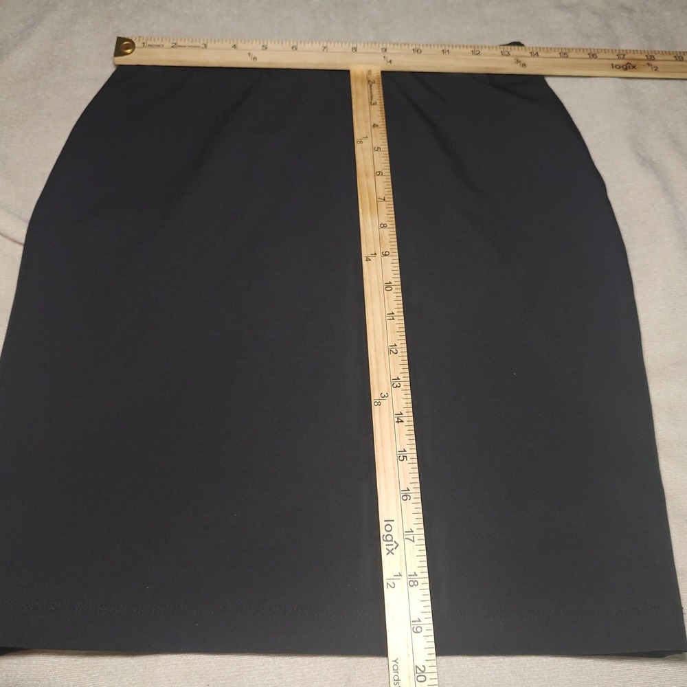 Karen Kane Womens XS Black Pencil Skirt Stretch Knee Length Made in USA RN 59168